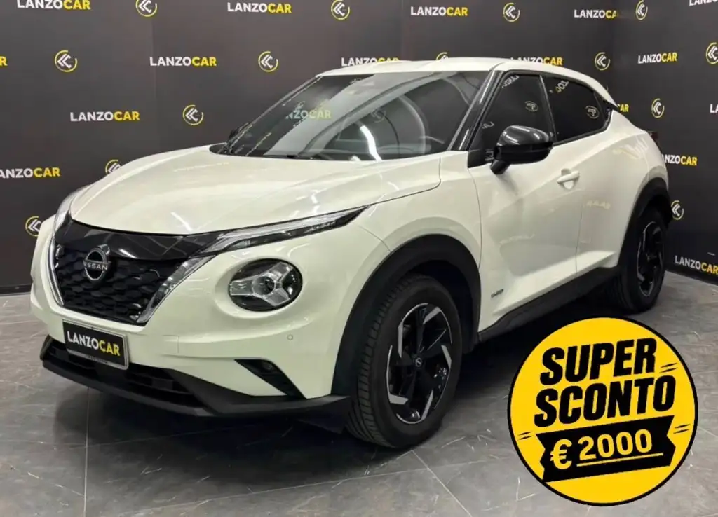 Nissan Juke, 1.6 HEV N-CONNECTA *DIVERSI COLORI*, colore bianco, 2023, ibrida | usata in vendita da LANZOCAR