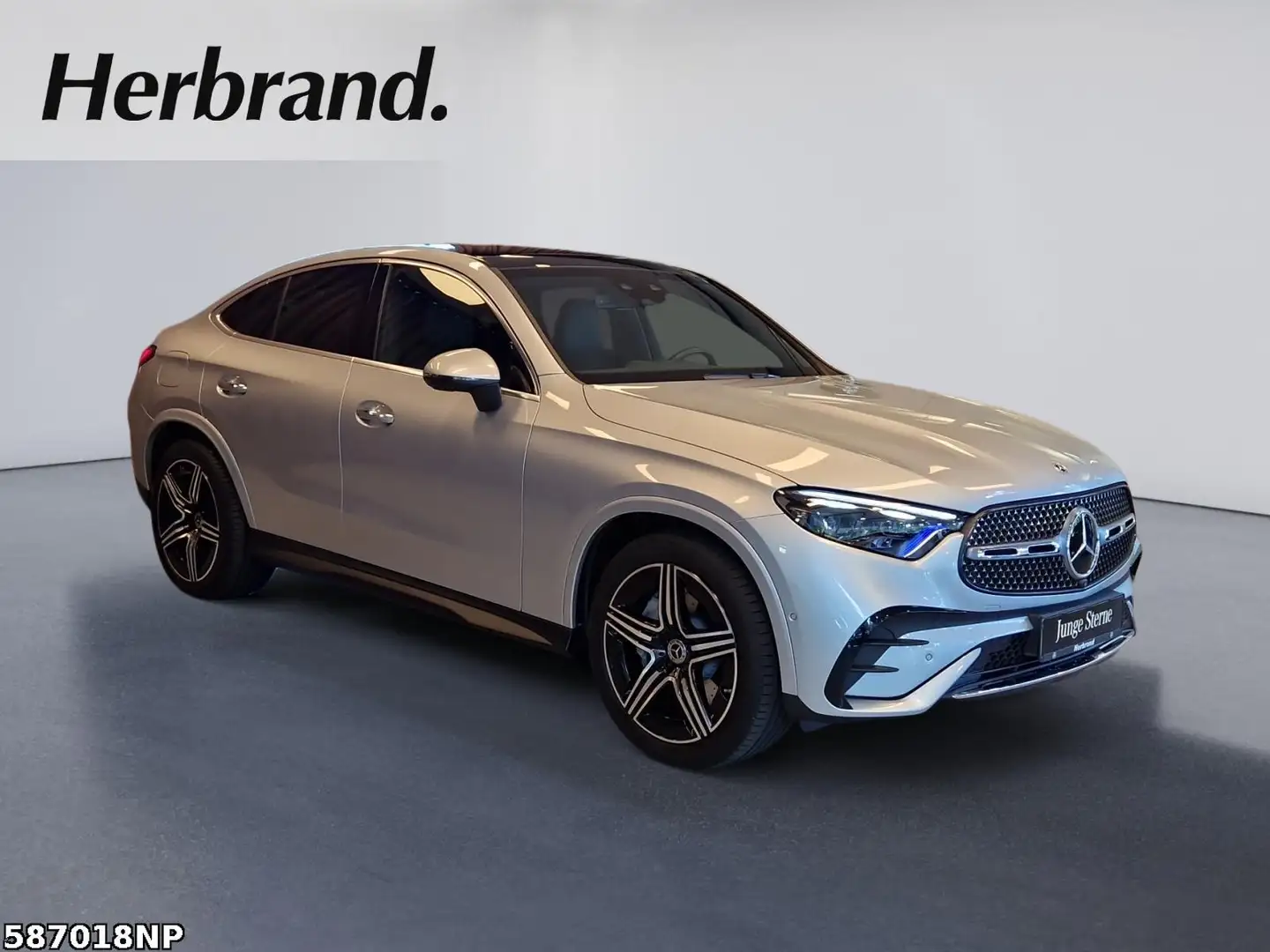 Mercedes-Benz GLC 300 d 4M AMG Coupé AHK Panorama Digital 20" Argent - 2