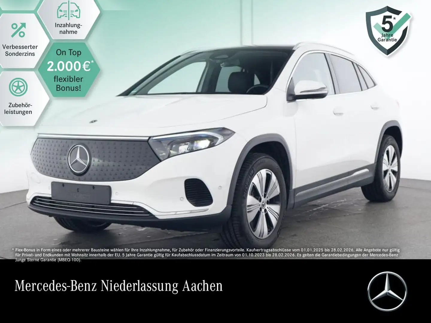 Mercedes-Benz EQA 300 4M PROG+ADVANCED+PANO+KAMERA+SPUR Blanc - 1