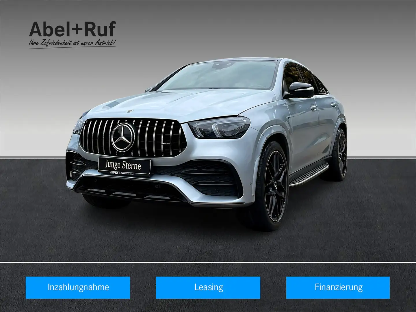 Mercedes-Benz GLE 53 AMG 4M+ Coupé DISTRO+NIGHT+Burme+AHK+360° Silber - 1