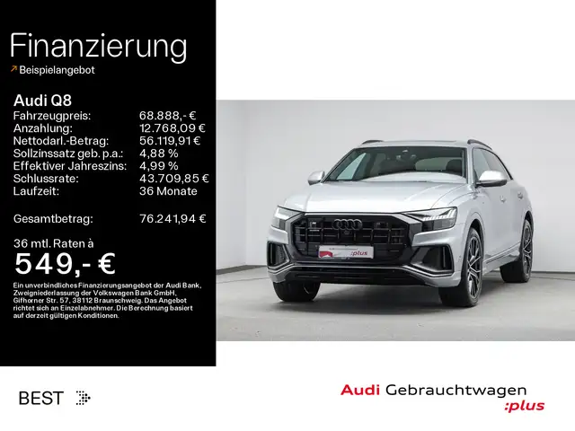 Audi Q8 45 TDI qu. 3 x S line*Air*Assist*Matrix*B&O