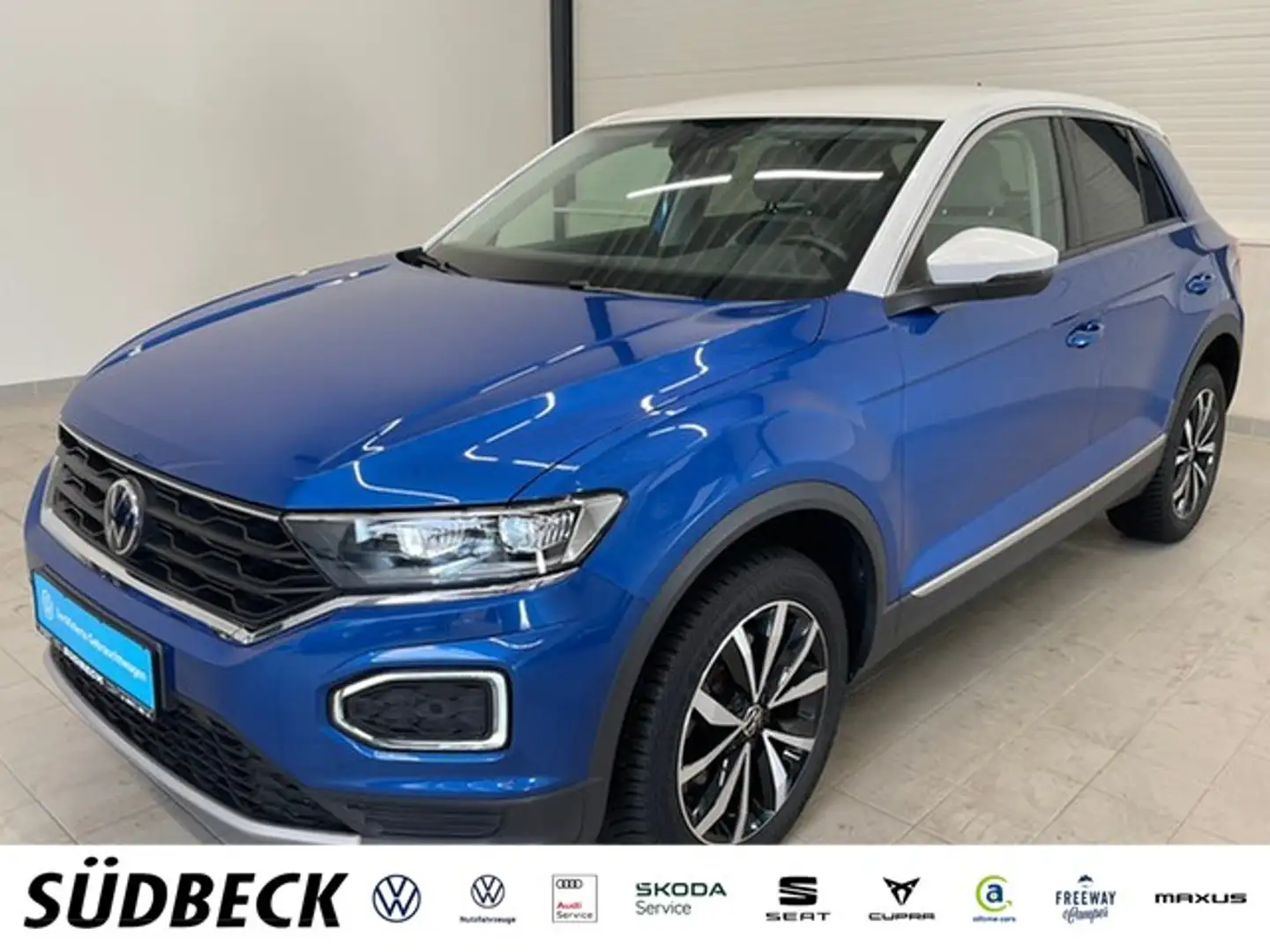 Volkswagen T-Roc 2.0TDI Style LANE+ACC+KAMERA Blau - 1