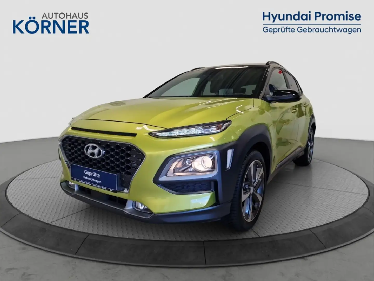 Hyundai KONA STYLE 1.0 T-GDi *LEDER*CARPLAY*CAM*SITZHZG* Grün - 2