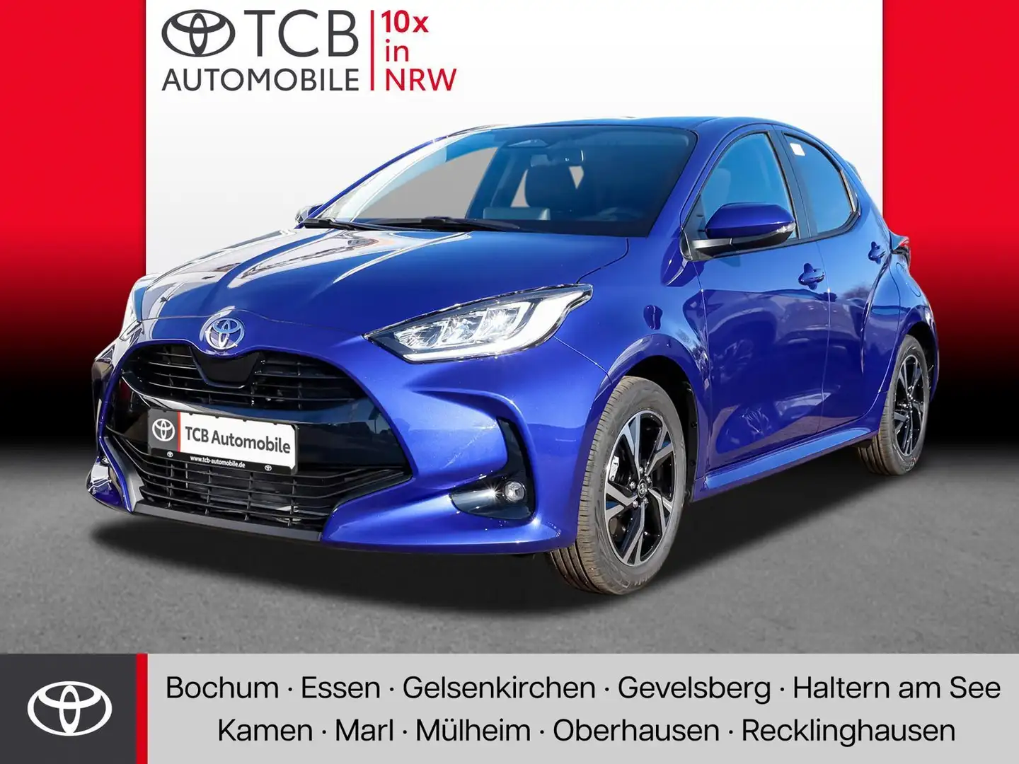Toyota Yaris Hybrid Teamplayer SHZ KAMERA KLIMA ZBT ANDROID APPLE VSC Bleu - 1