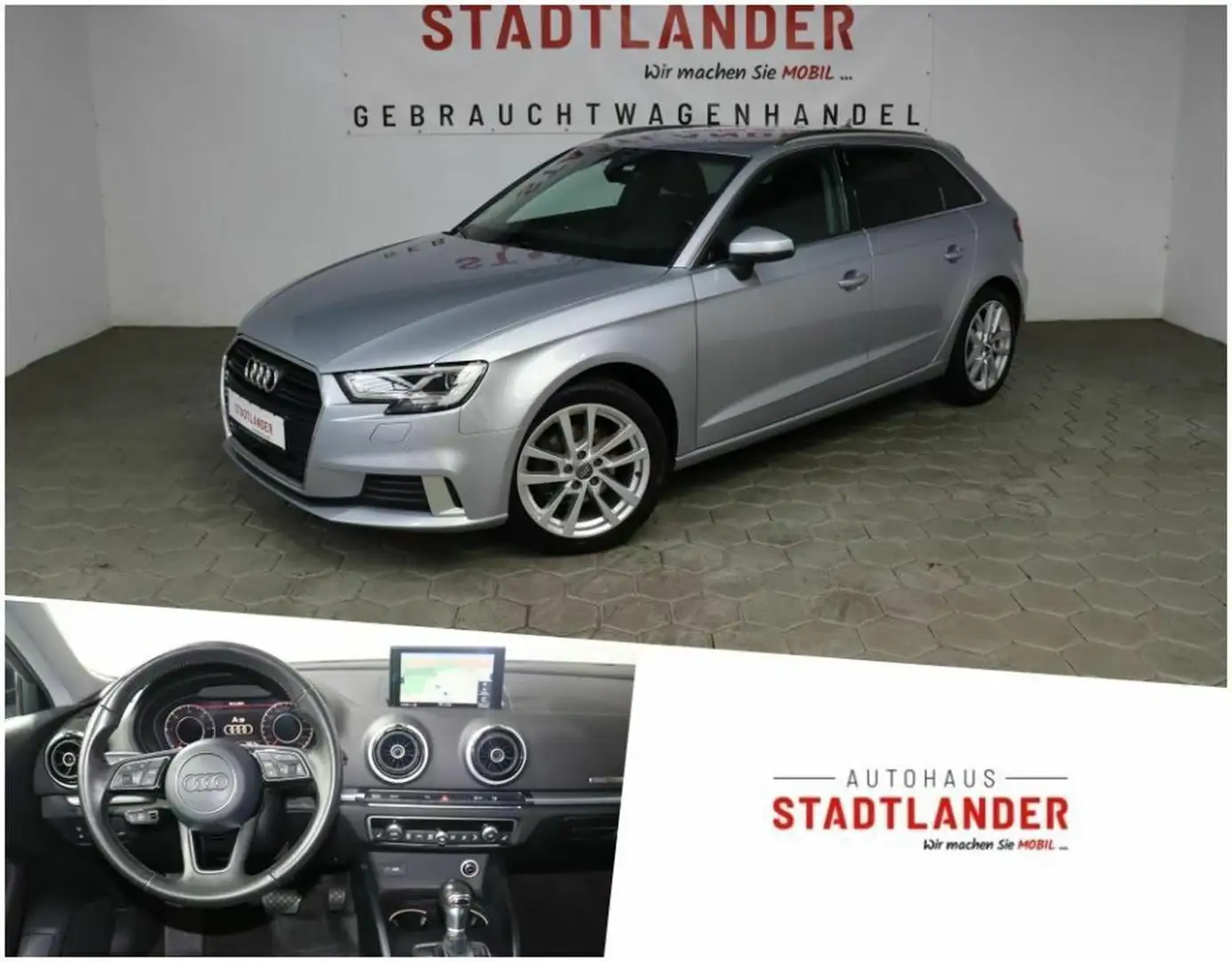 Audi A3 Sportback sport / Virtual / LED / Navi Argent - 1