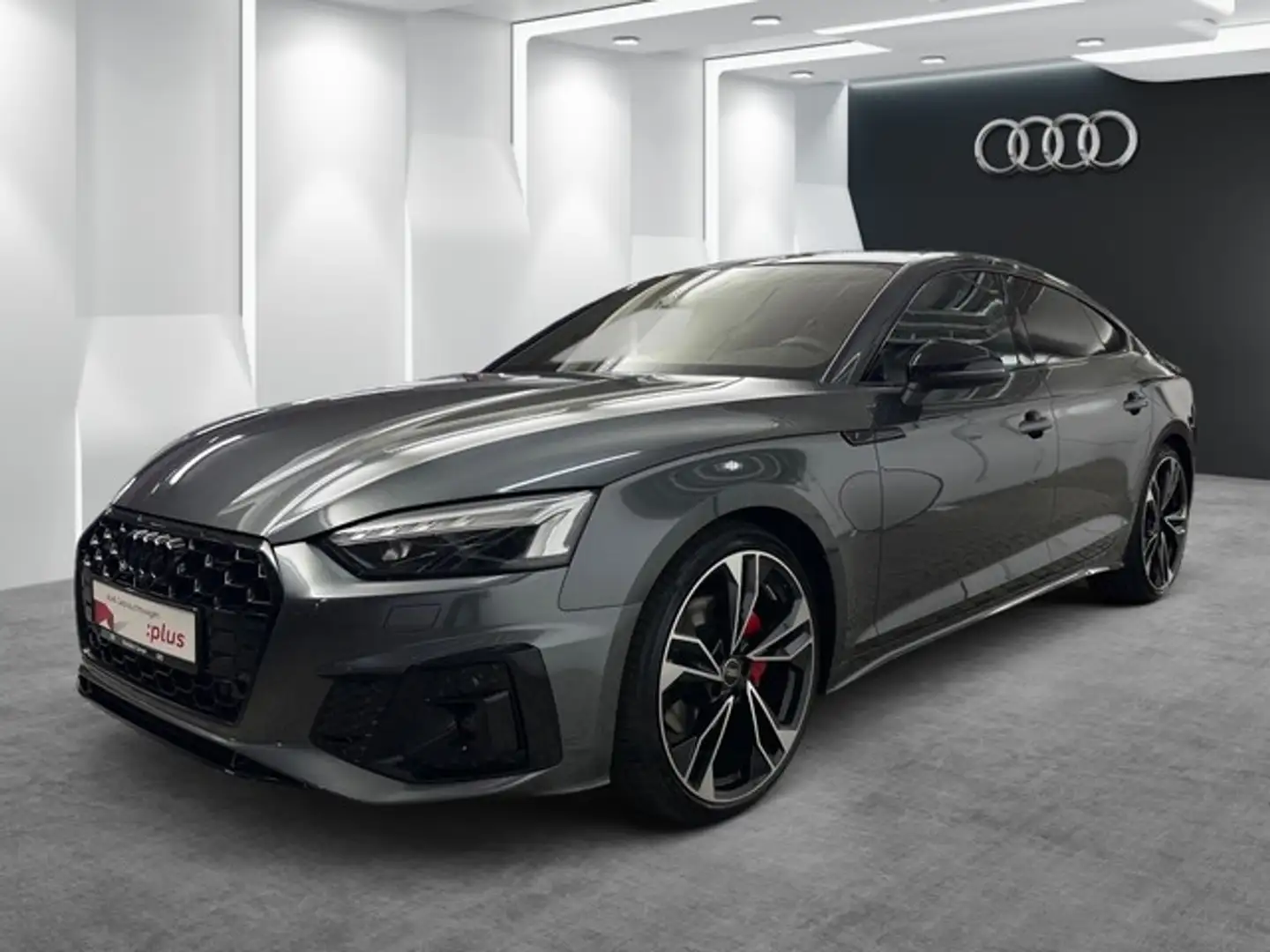 Audi A5 Sportback 40 TDI qu S line LEDER AHK PANO Gris - 2