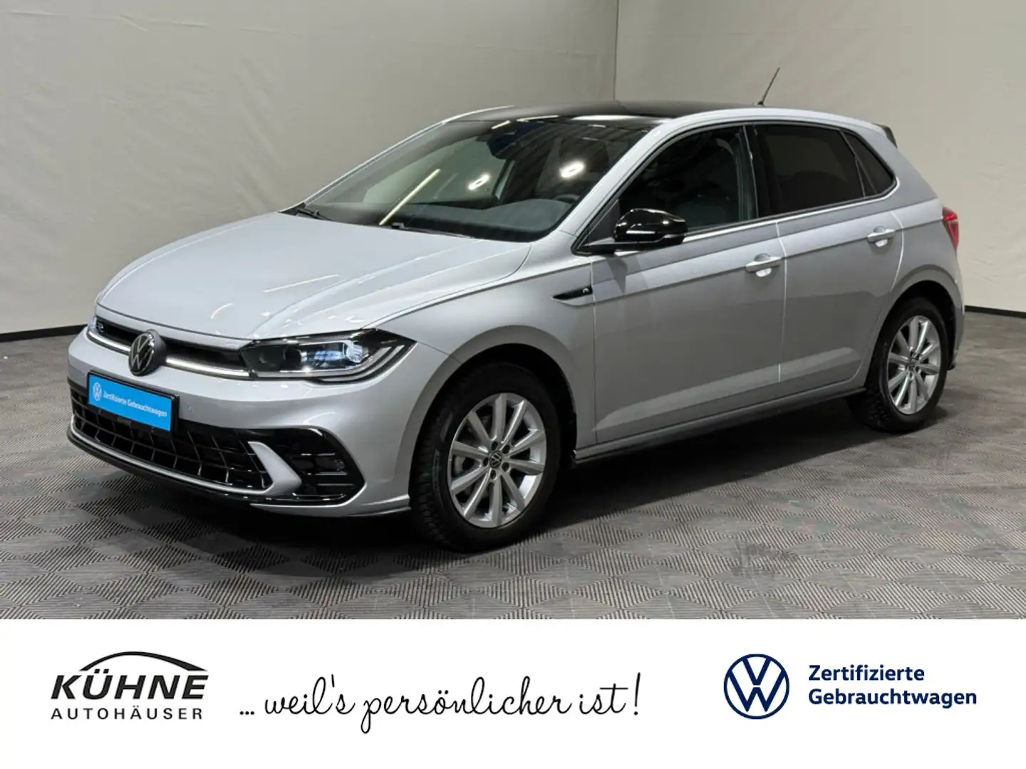 Volkswagen Polo R-Line 1.0 TSI DSG | IQ.LIGHT APP-CONN PDC Zilver - 1