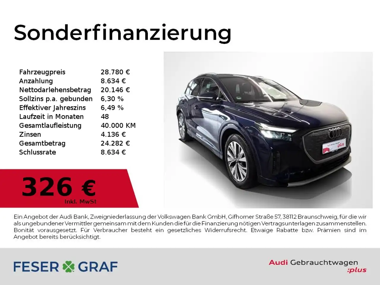 Audi Q4 40 AHK,Navi,LED,PDC+,Sitzhzg,19Zoll