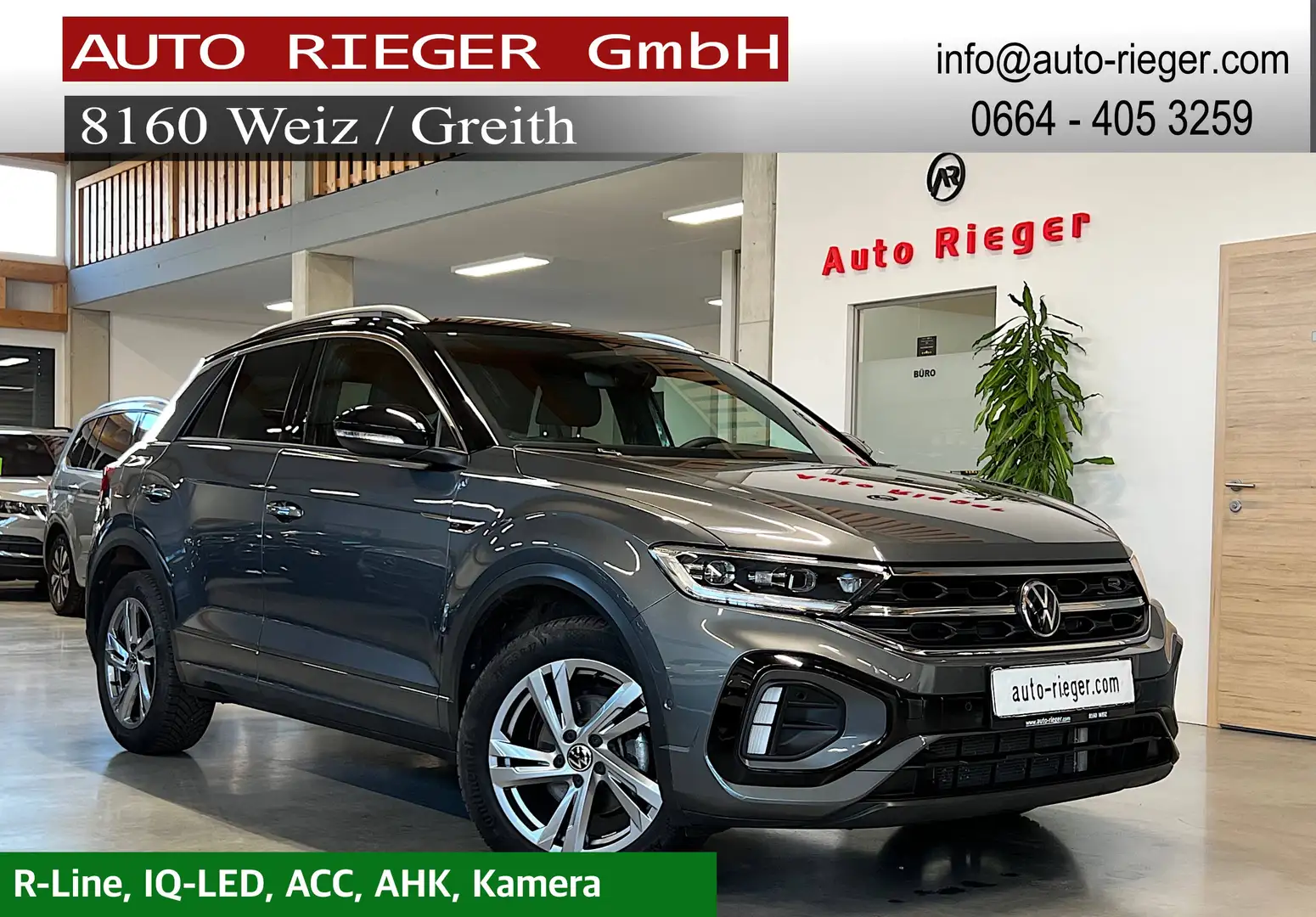 Volkswagen T-Roc R-Line DSG ACC, IQ-LED, Kamera, AHK Grau - 1