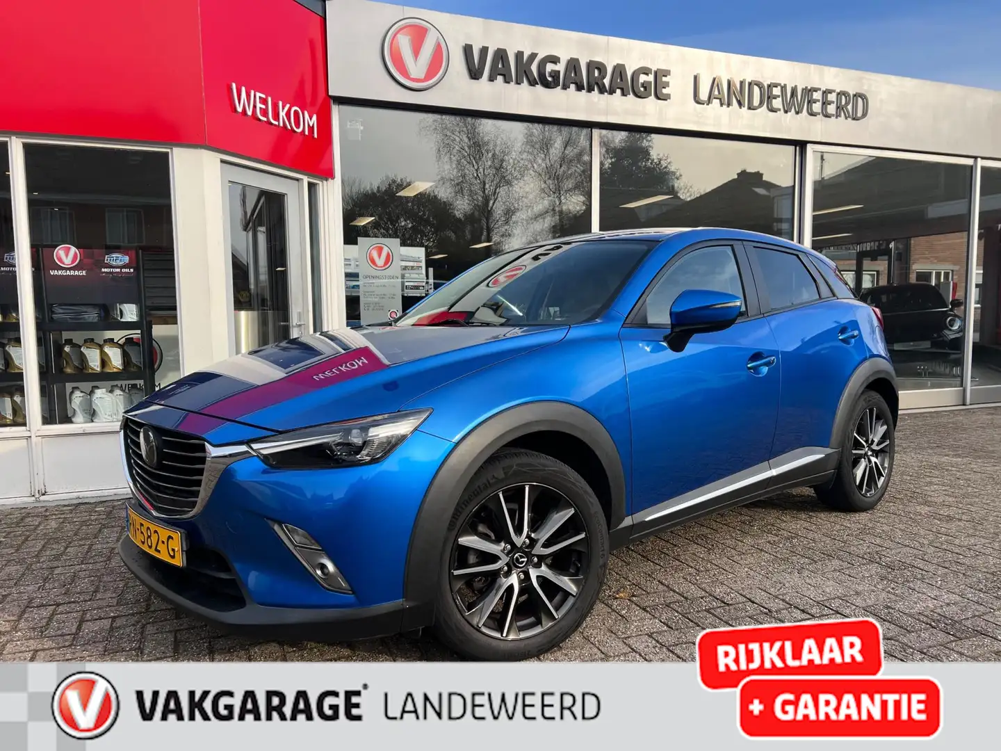 Mazda CX-3 2.0 SkyActiv-G 120 GT-M, Navi, Trekhaak, Leder, Ni Bleu - 1
