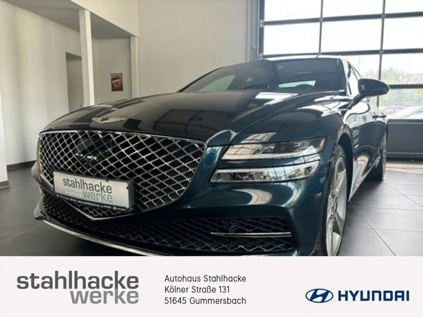 Hyundai Genesis G80 2.2 CRDi Luxury 4WD NAVI ACC LED Bleu - 1