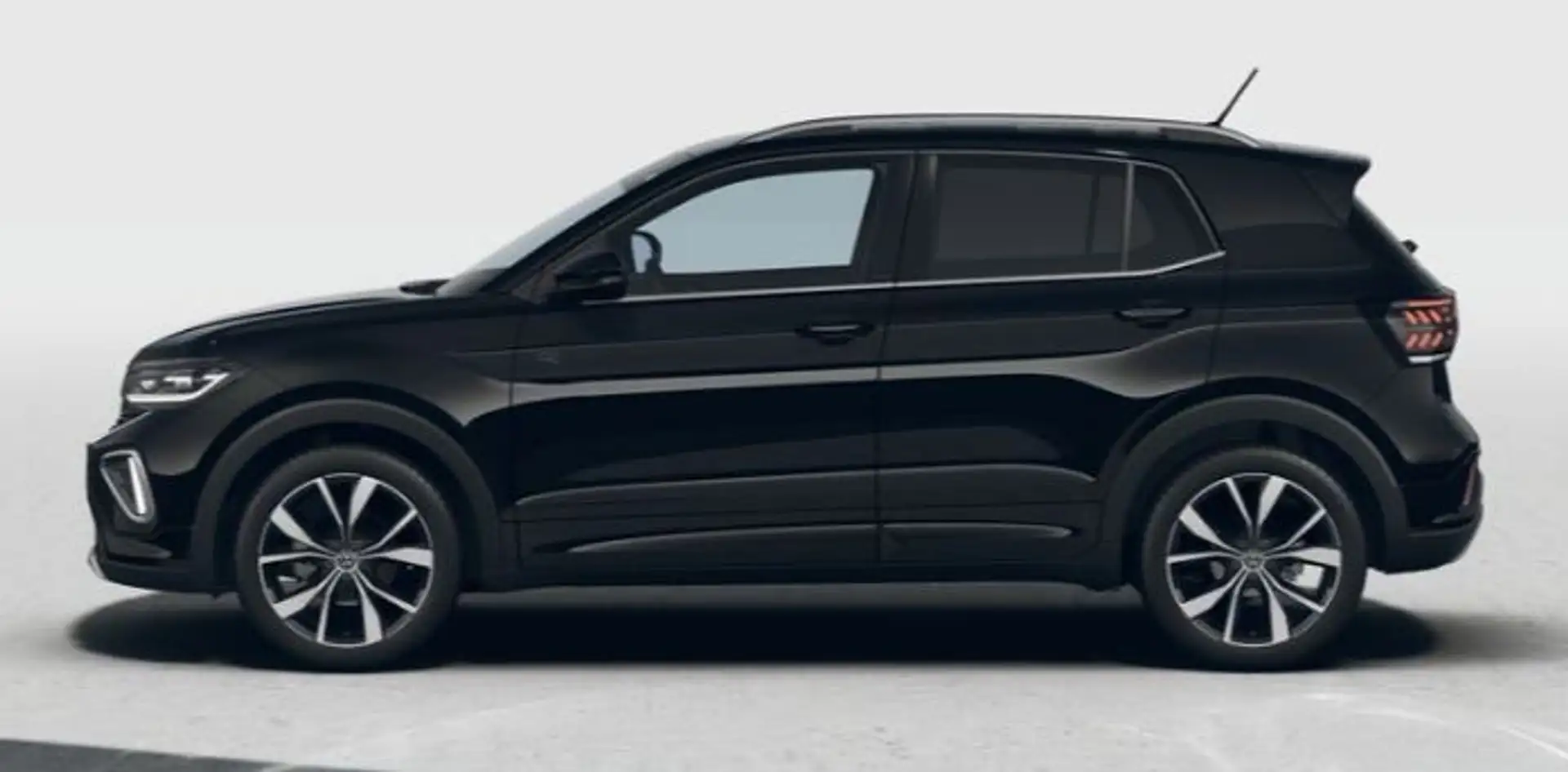 Volkswagen T-Cross 1.0 TSI R-Line Zwart - 2