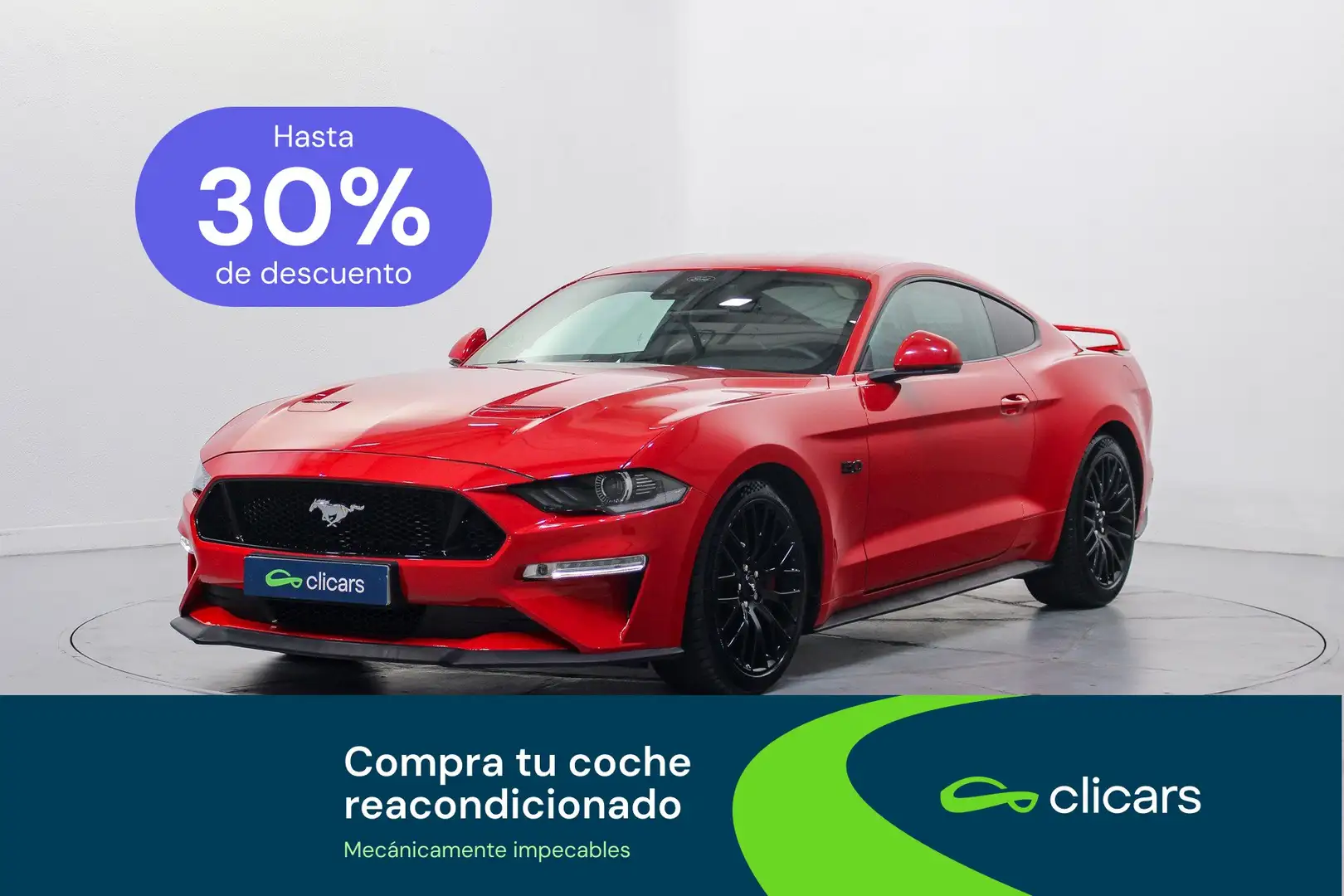 Ford Mustang Fastback 5.0 Ti-VCT GT Aut. Gris - 1