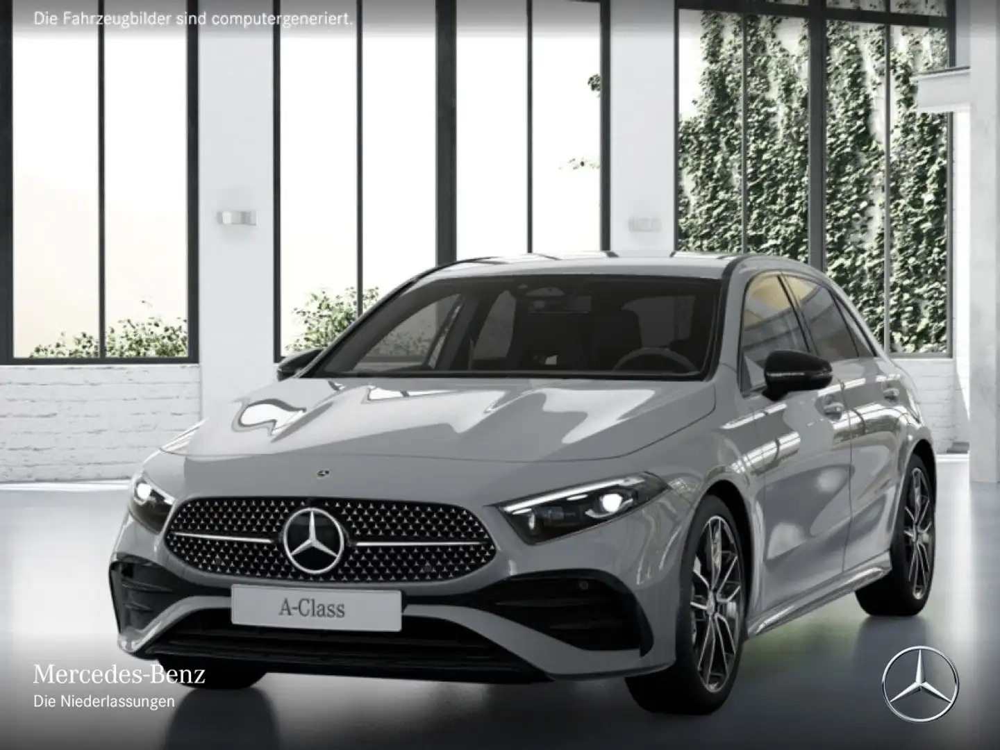 Mercedes-Benz A 200 d AMG+NIGHT+AHK+MULTIBEAM+KAMERA+TOTW+8G Grau - 2