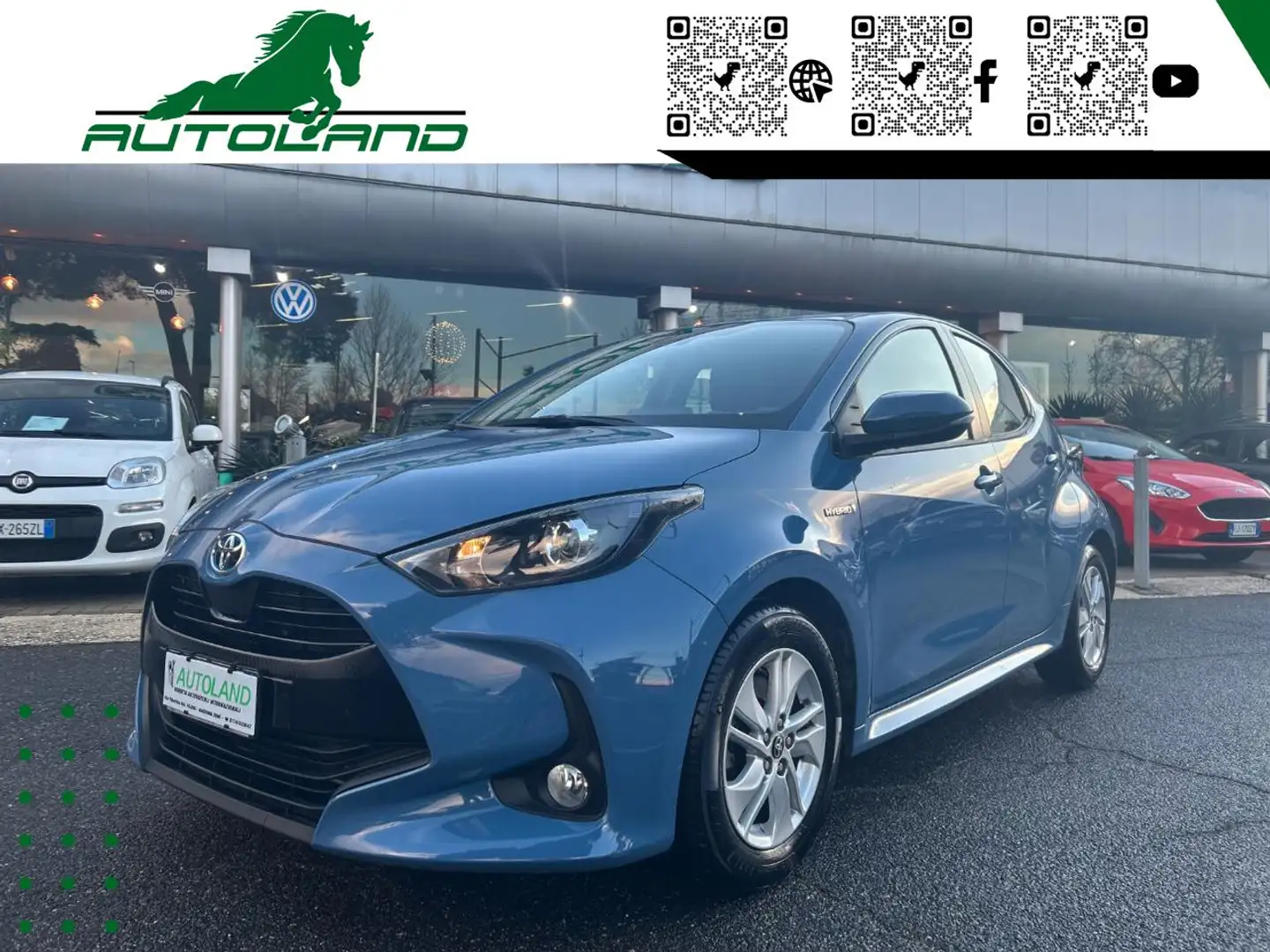 Toyota Yaris 1.5 Hybrid 5 porte Business*UNIPRO-TAGLIANDI-FIN* Blu/Azzurro - 1