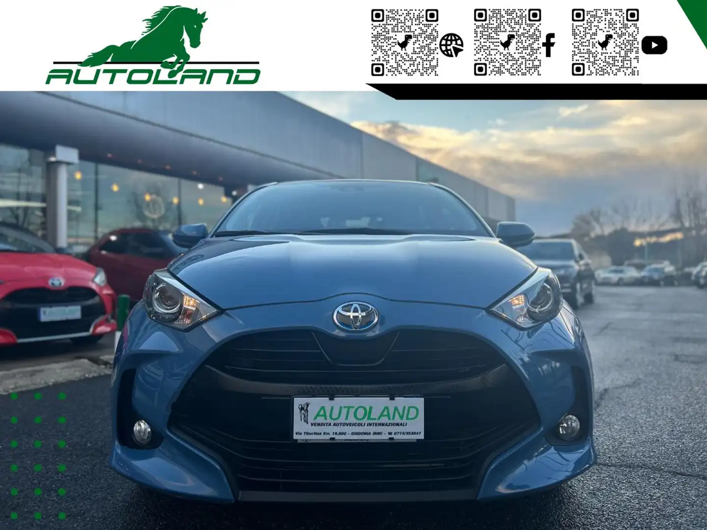 Toyota Yaris 1.5 Hybrid 5 porte Business*UNIPRO-TAGLIANDI-FIN* Blu/Azzurro - 2