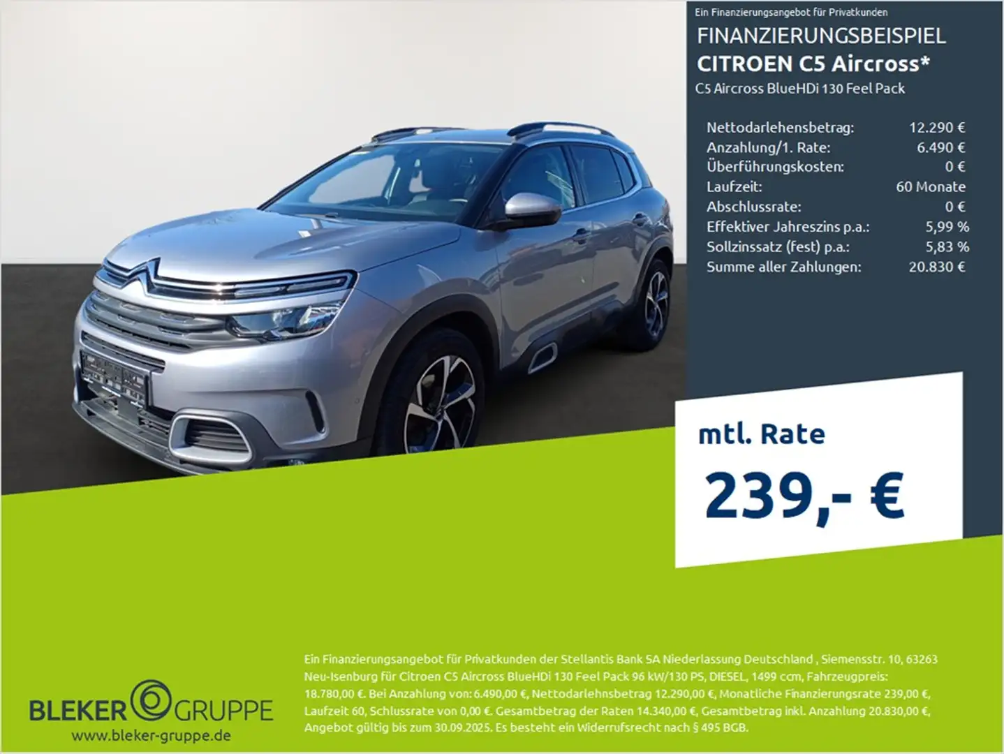 Citroen C5 Aircross C5 Aircross Feel Pack Gris - 1