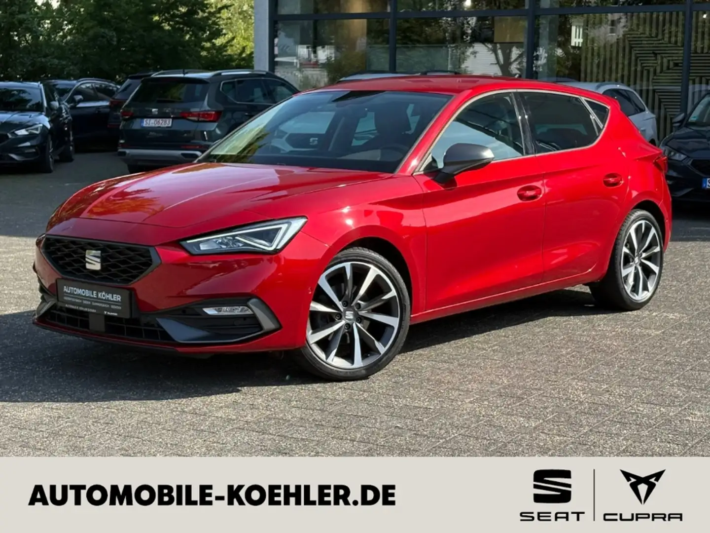SEAT Leon FR 1.5 TSI EU6d-T AHK-klappbar Navi Full LED RFK Rojo - 1