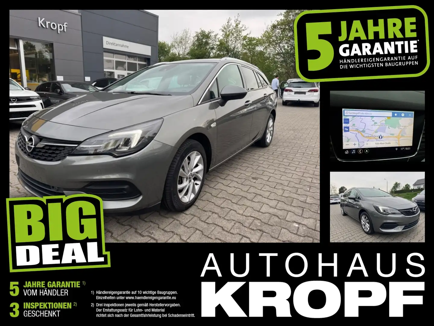 Opel Astra K Sports Tourer 1.2 Turbo FIN ab 2,99%*SHZ Gris - 1