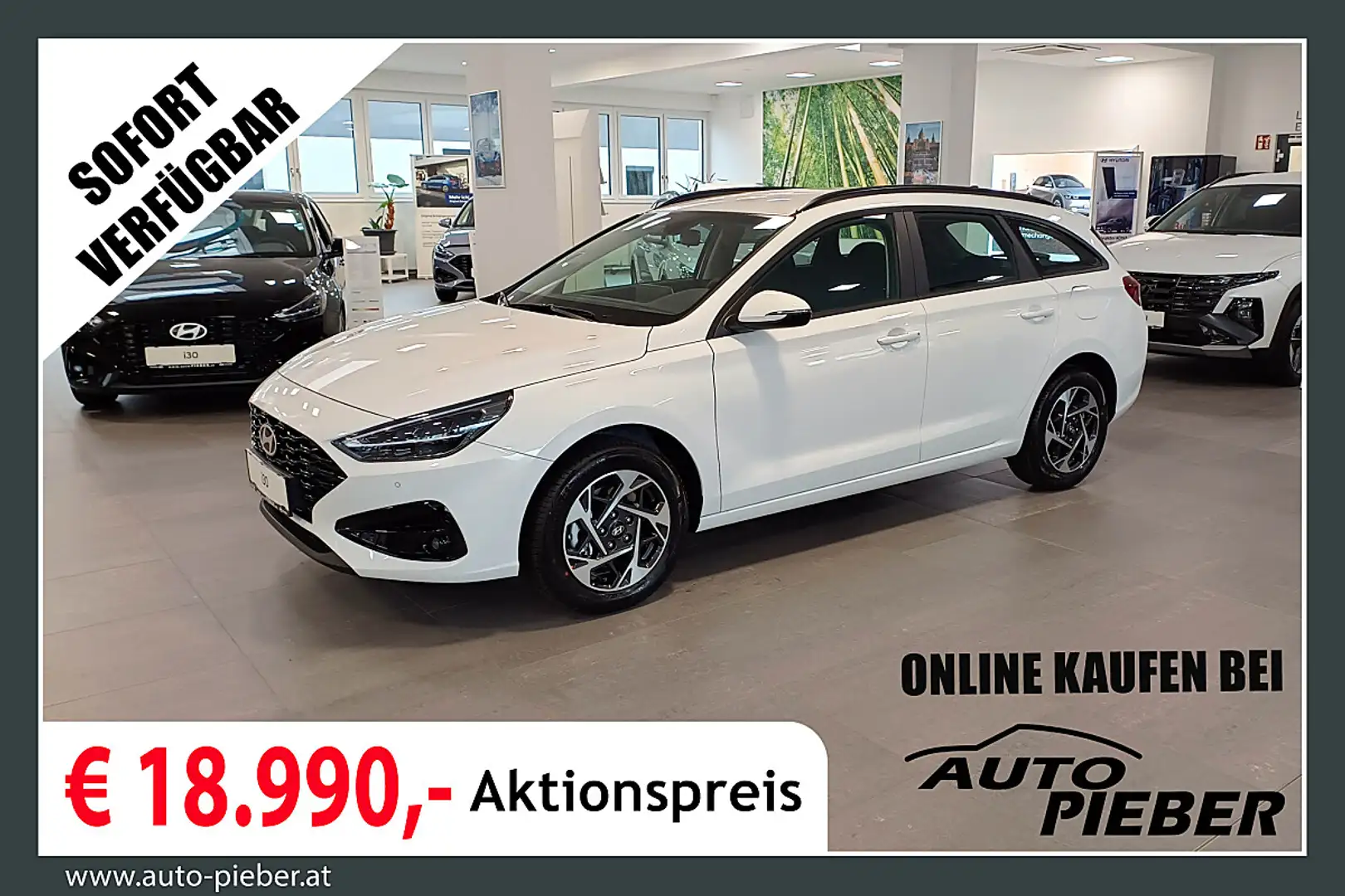 Hyundai i30 Kombi 1,5 DPI Go! *LED*Navi*Klima* Weiß - 1