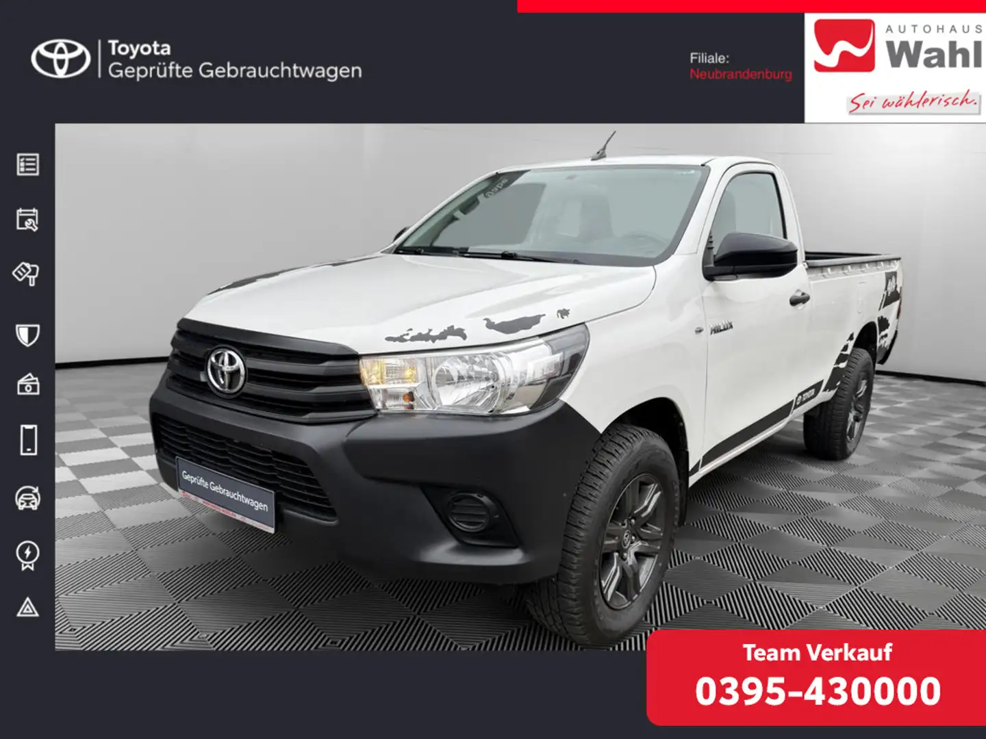 Toyota Hilux 2.4 Single Cab Duty 4x4 Blanco - 1