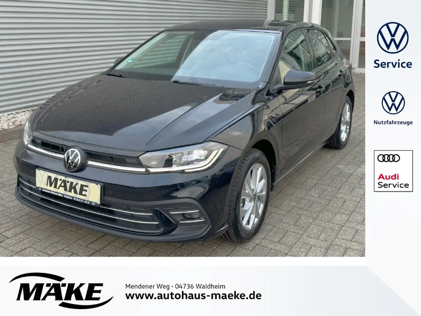 Volkswagen Polo 1.0 TSI, Navi, IQ.Drive, LED-Matrix, ACC,PDC+, Schwarz - 1