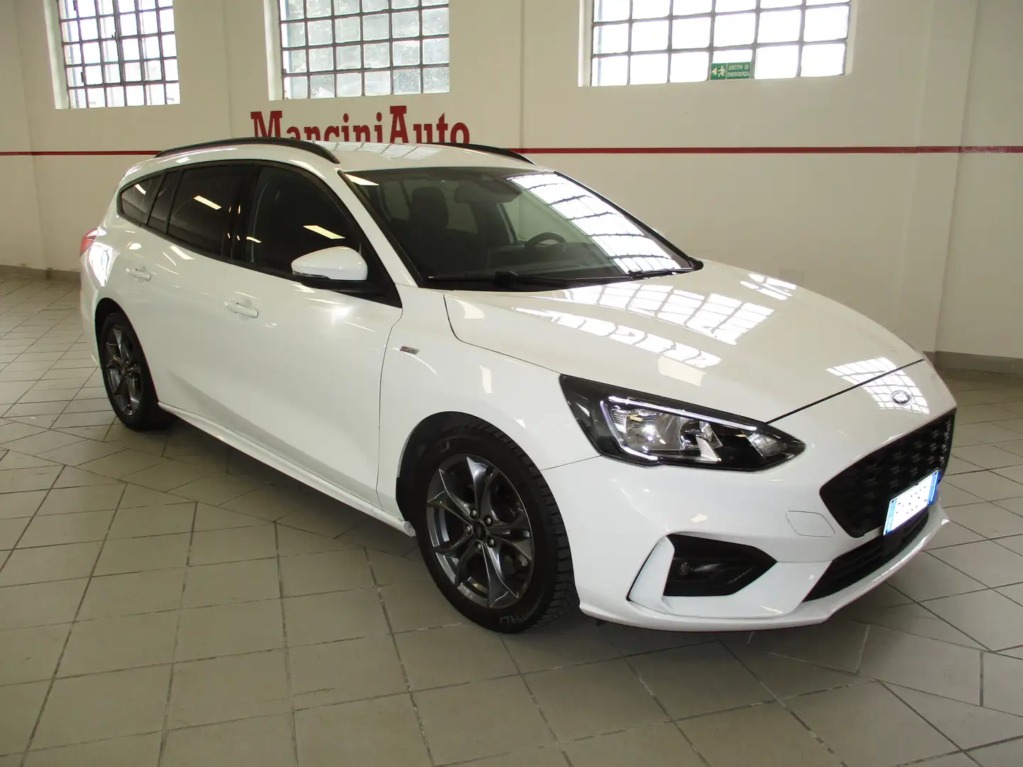 Ford Focus 1.5 ECOBOOST ST-LINE (150CV) E6D-T-UNIPROPRIETARIO Bianco - 1