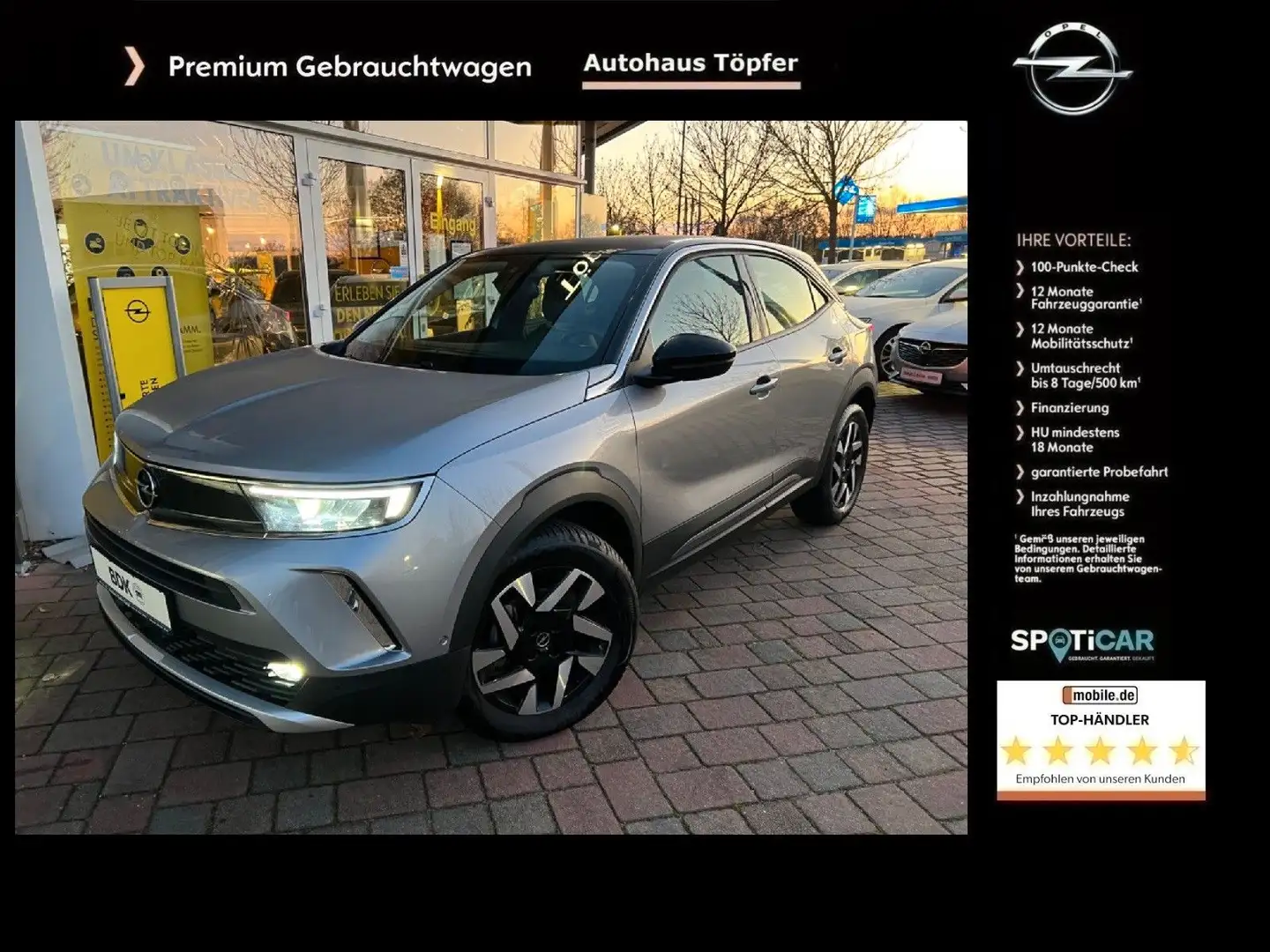 Opel Mokka "Premium ELEGANCE" mit vielen Extras Grau - 1