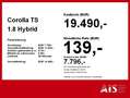Toyota Corolla TS 1.8 Hybrid Comfort Navi*KAM*DAB*SHZ Silber - thumbnail 4