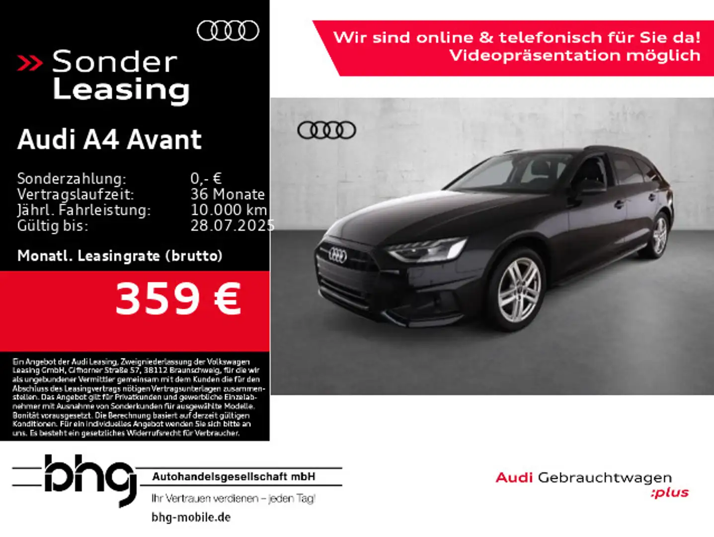 Audi A4 35 TDI Advanced S tronic *AHK*TOUR*LED* Schwarz - 1