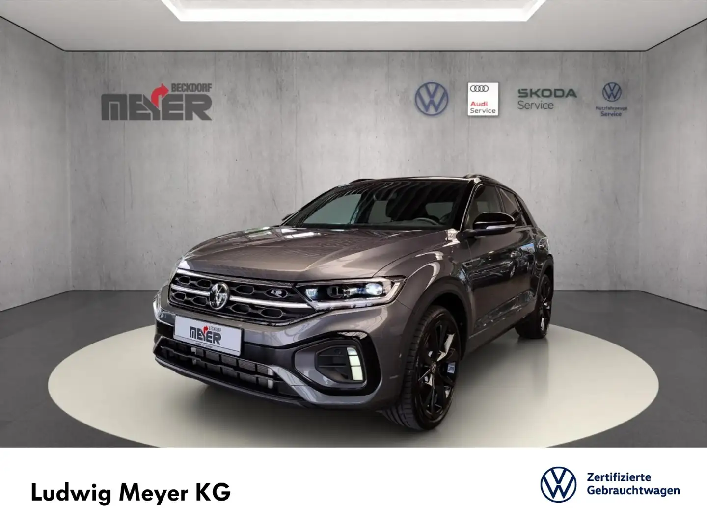 Volkswagen T-Roc R-Line 2.0 TSI 4MOTION DSG Black Style Klima Navi Grau - 1