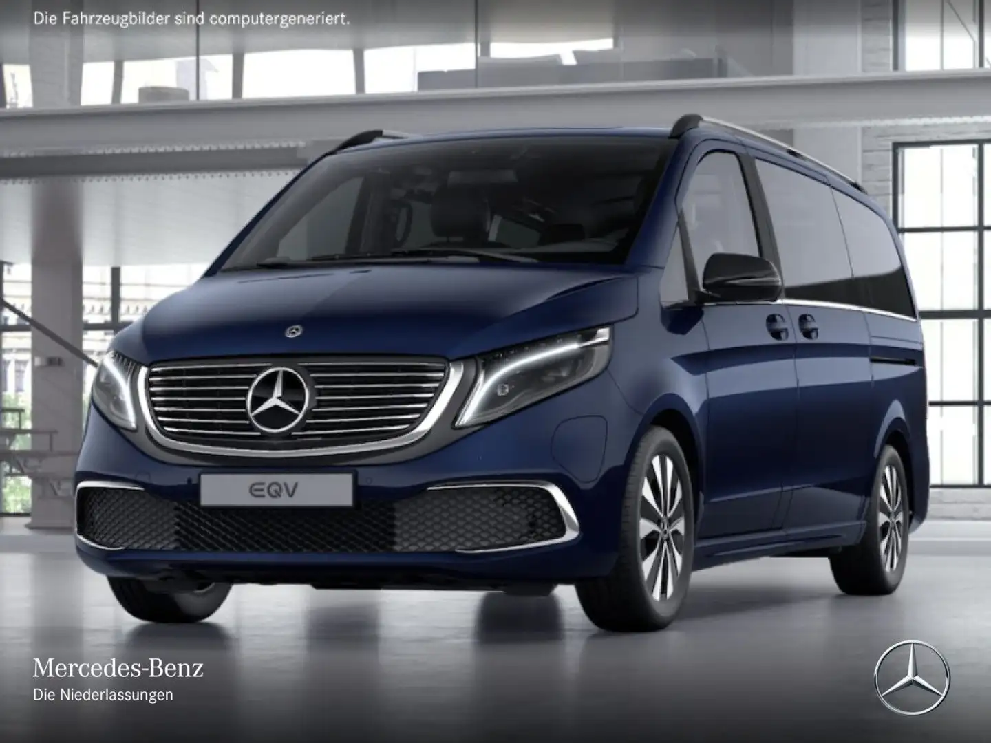 Mercedes-Benz EQV 300 AVANTGARDE+LED+Klimaautom.+MBUX+Navi+DIS Blau - 2