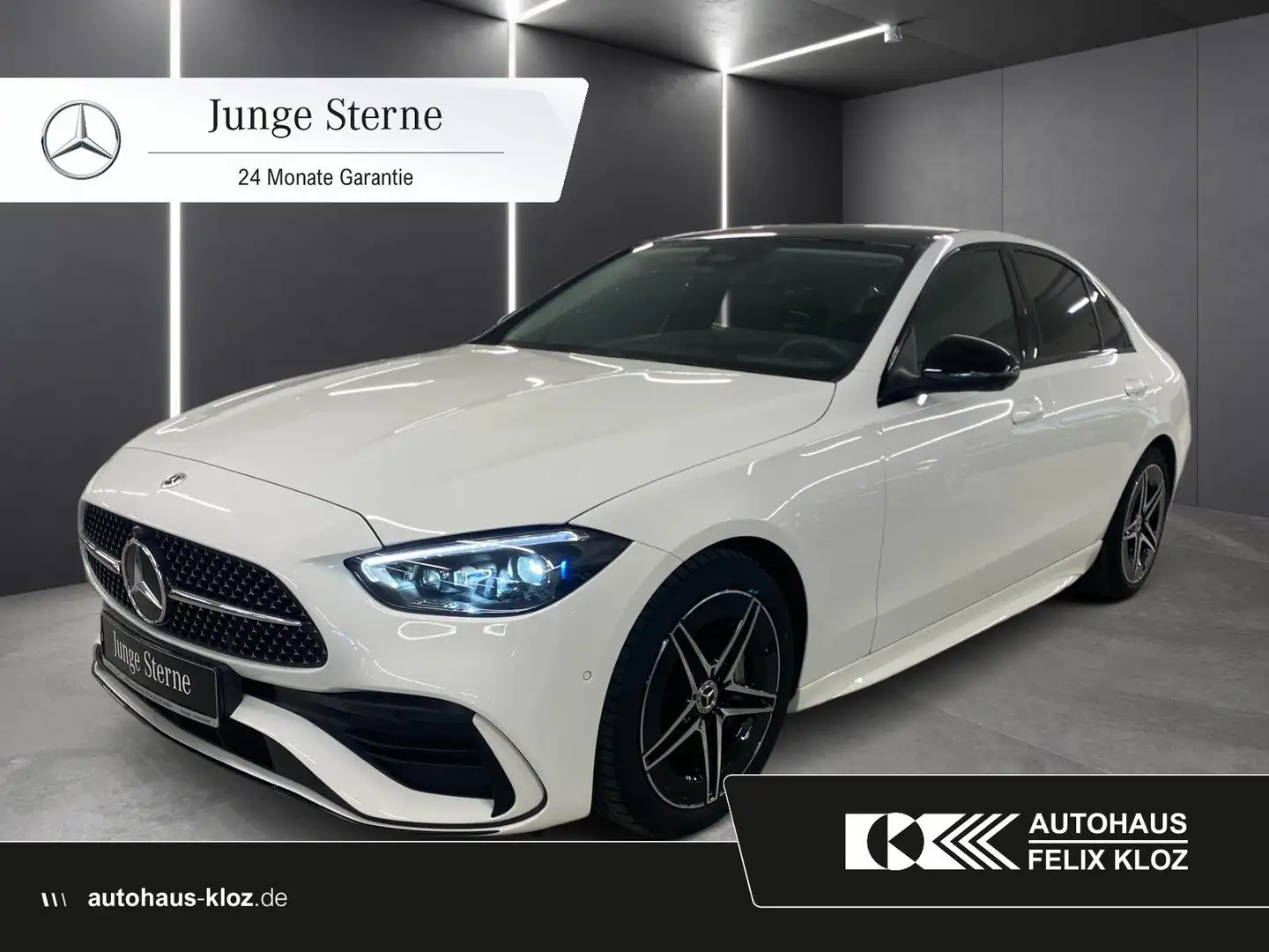 Mercedes-Benz C 300 d AMG*Pano*Burm*Distro*Totwink*360*Digital Weiß - 1