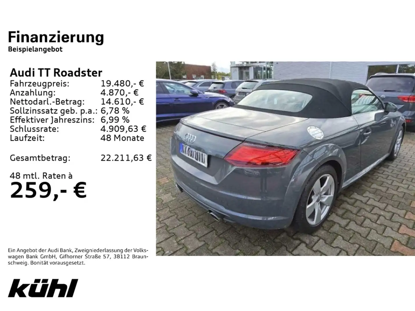 Audi TT 1.8 TFSI Xenon/Navi Gris - 2