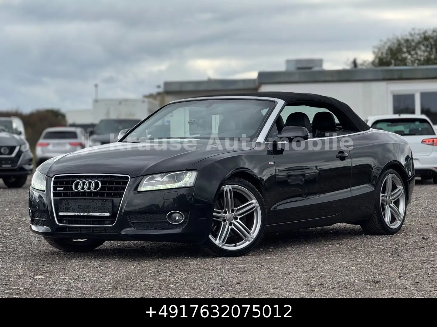 Audi A5 Cabriolet 3.0 TDI Quattro S-Line Xen AHK Schwarz - 1