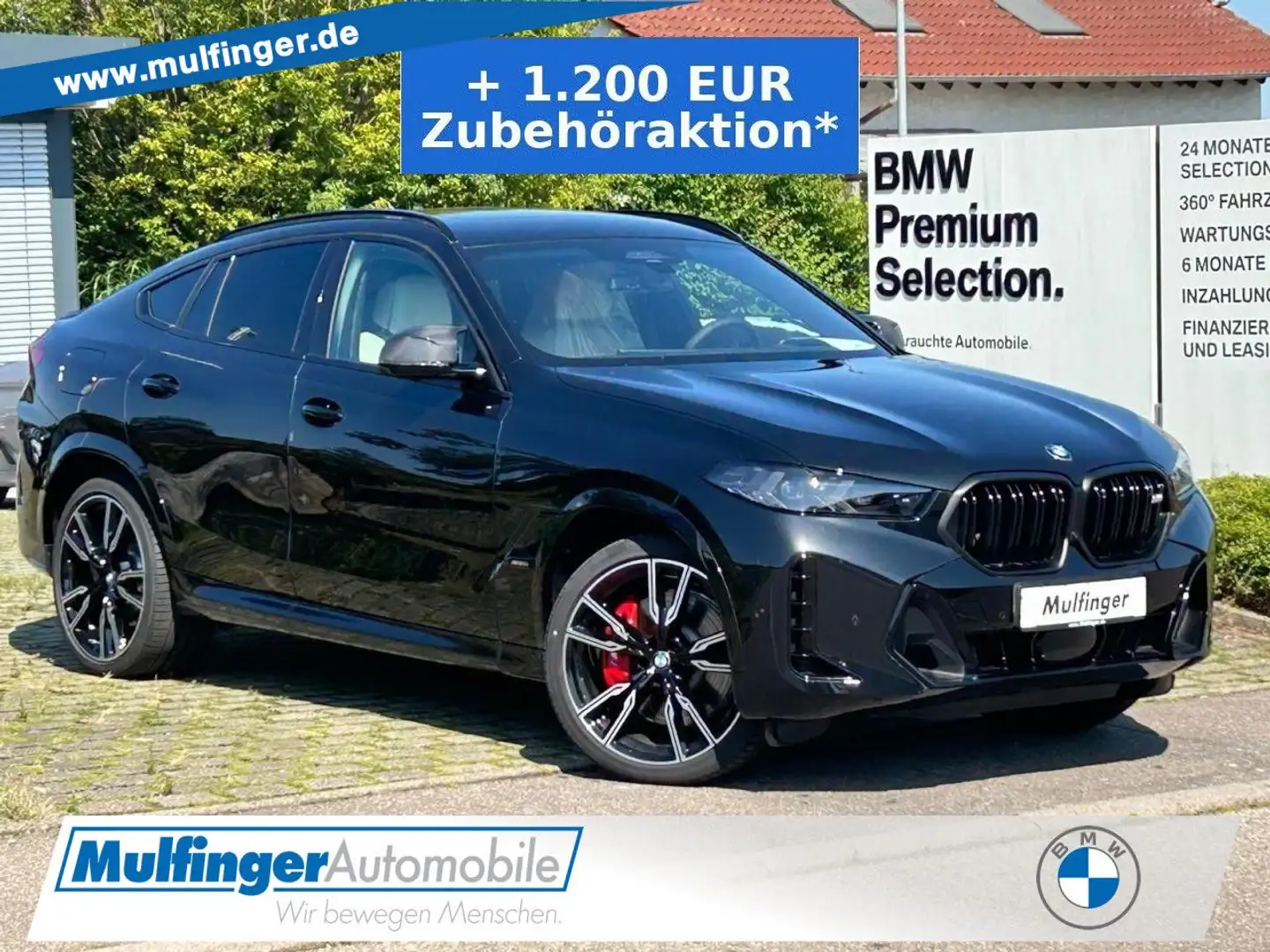 BMW X6 M 60i xDr. HUD ACC SuView.Sky Lounge KomfS.AHK Schwarz - 1