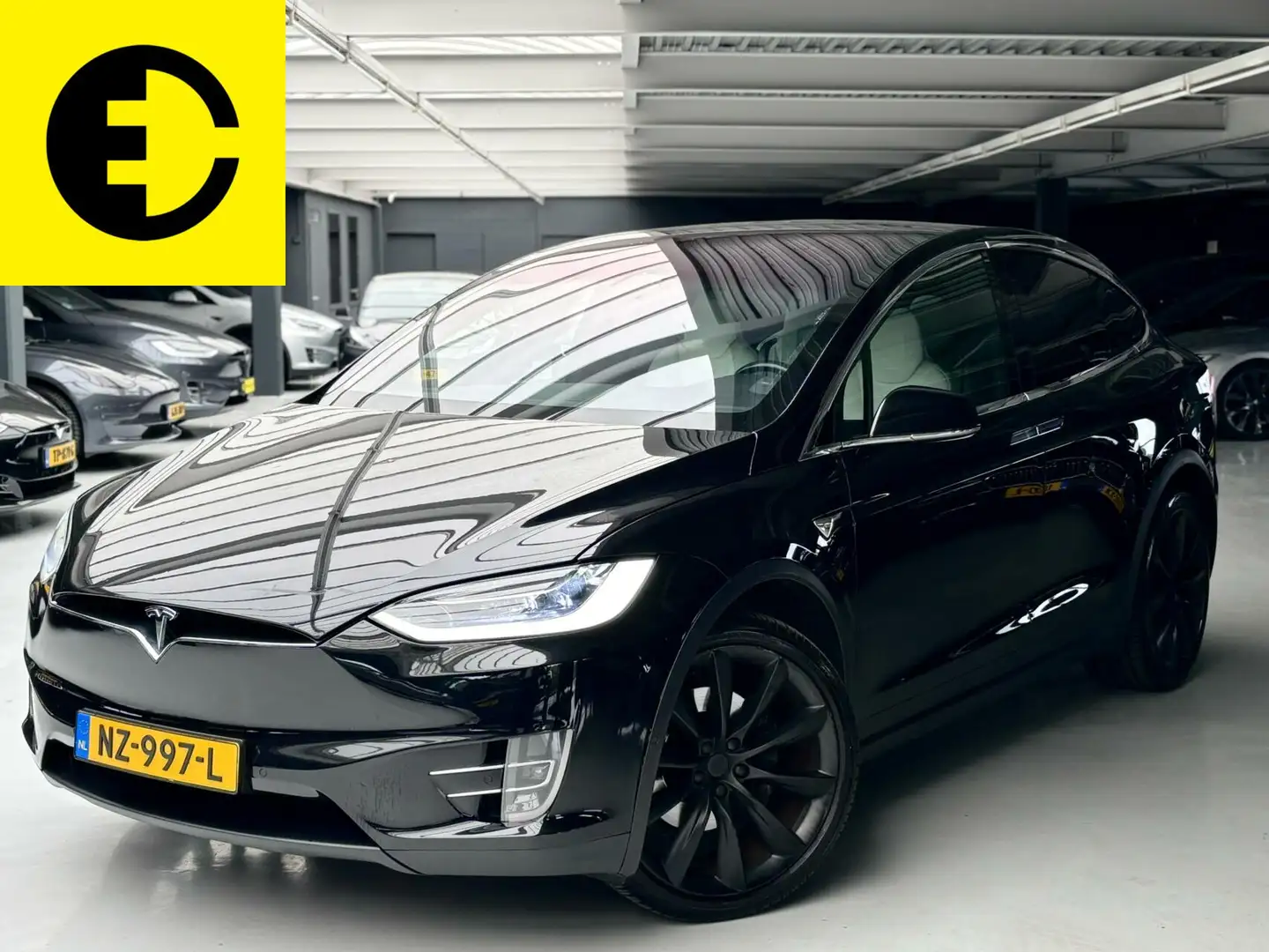 Tesla Model X 90D Base 6p. |Free Supercharging | Full Self Drivi Zwart - 1