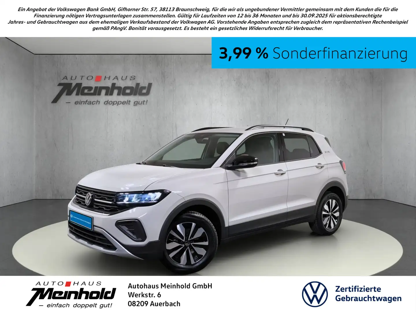 Volkswagen T-Cross 1.0 TSI Goal, Kamera, AHK, ACC, LED Grau - 1