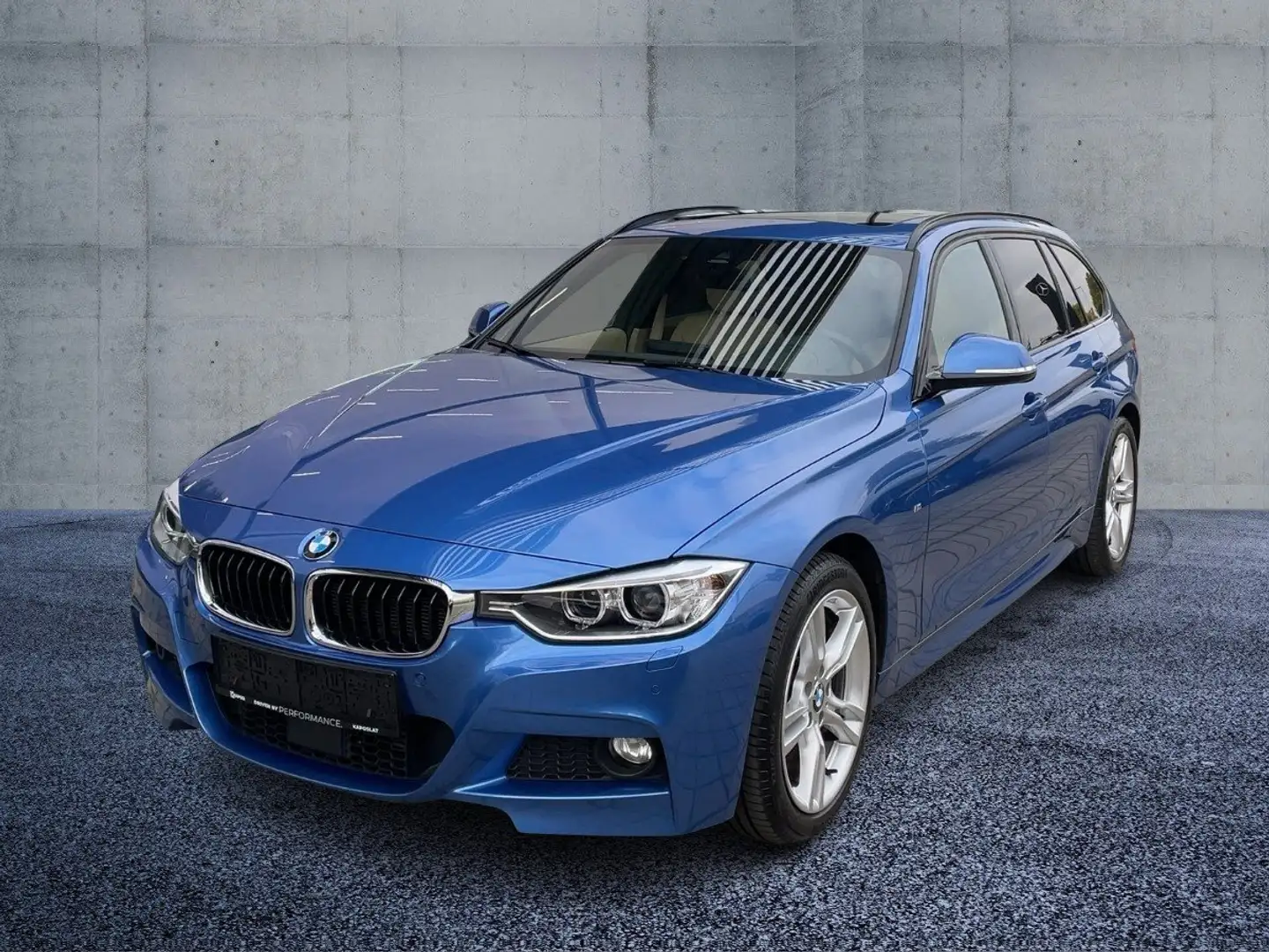 BMW 328 i xDrive Touring Leder AUT Blau - 2