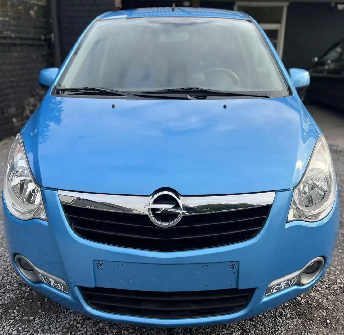 Opel Agila 1.2i Enjoy + CLIM + CAR-PASS + PRÊT À IMMATRICUL Bleu - 2