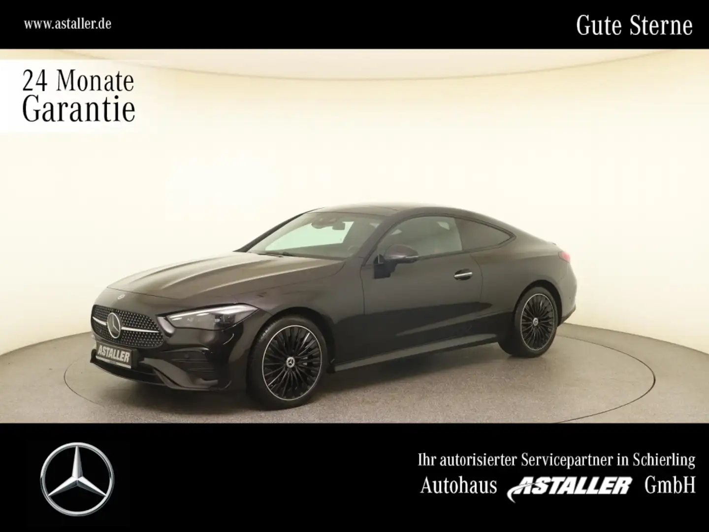 Mercedes-Benz CLE 200 4M Coupé AMG Line 2x Pano+Night+19"+HUD Schwarz - 1