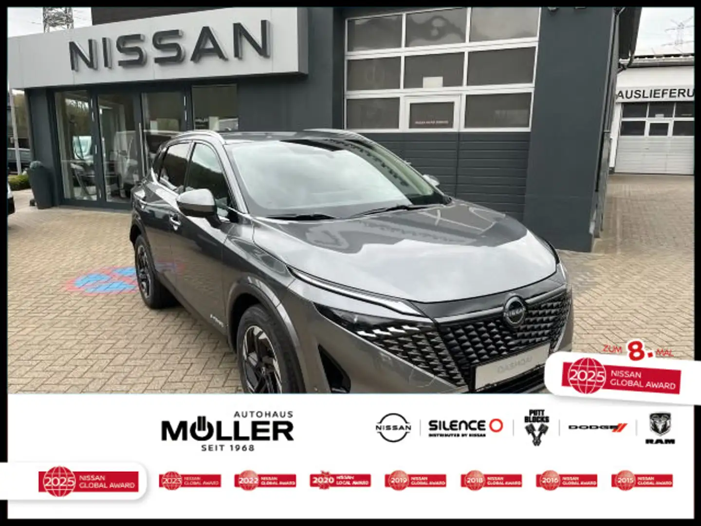 Nissan Qashqai 1.5 e-Power N-Connecta AVM HuD WP KP Grijs - 1