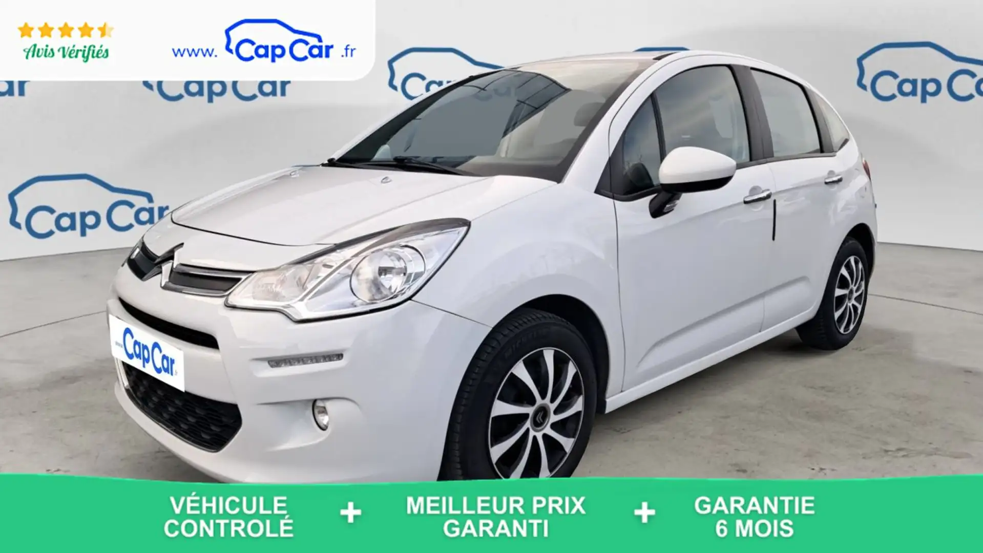 Citroen C3 II 1.4 HDI 70 Confort Blanc - 1
