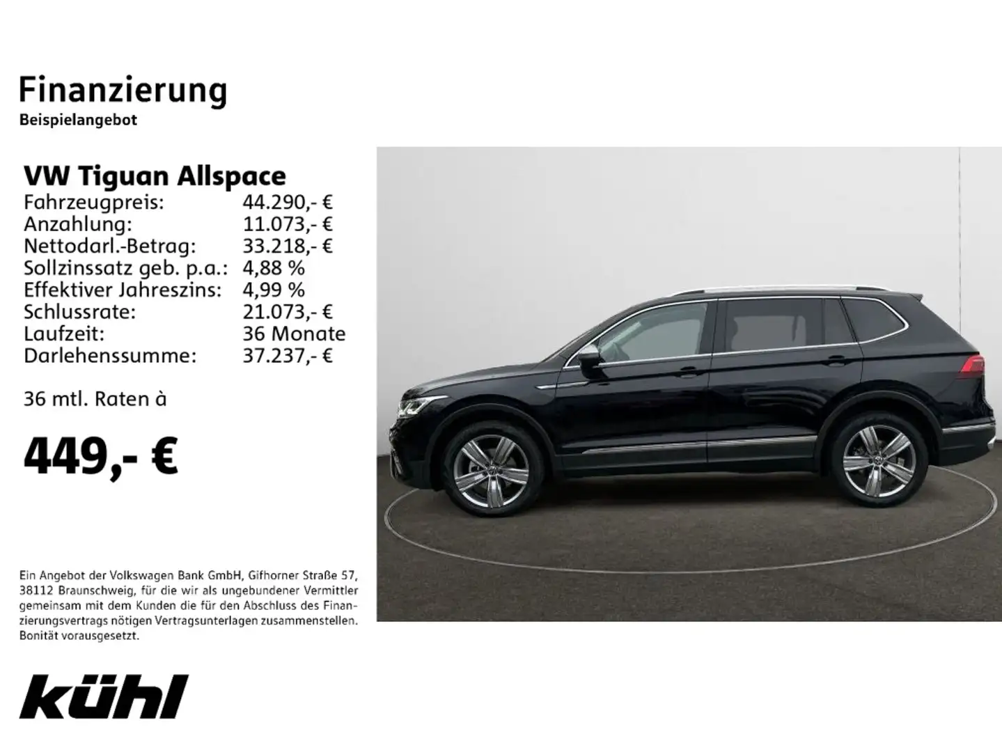 Volkswagen Tiguan Allspace 2.0 TDI DSG 4M 7.Sitzer Elegance Negro - 2
