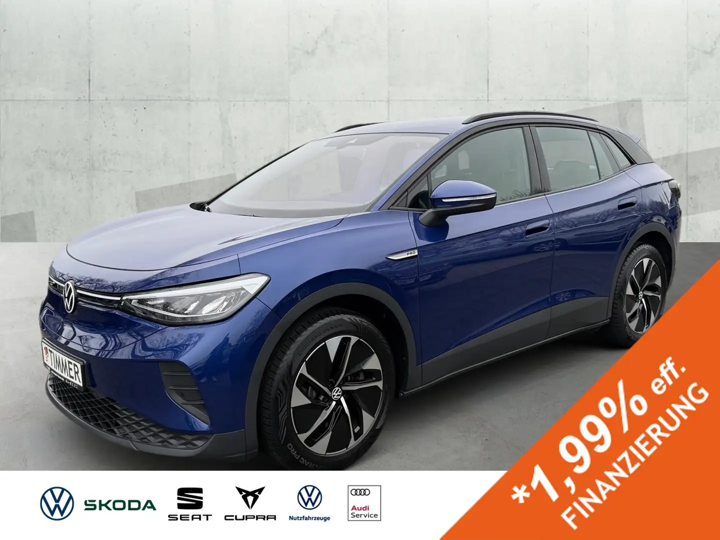 Volkswagen ID.4 PRO PERF. 82 kWh +LED +AHK +WÄPU +ACC +APP-CONN + Blau - 1
