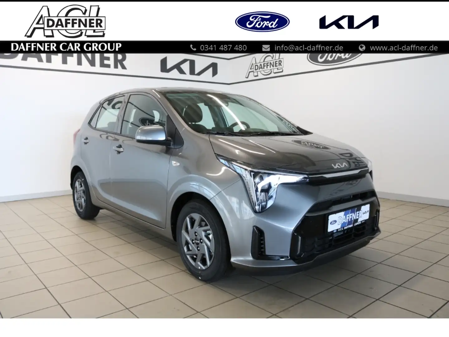 Kia Picanto Vision 1,2 Navi/Kamera/Alu/Klima/PDC Grau - 1
