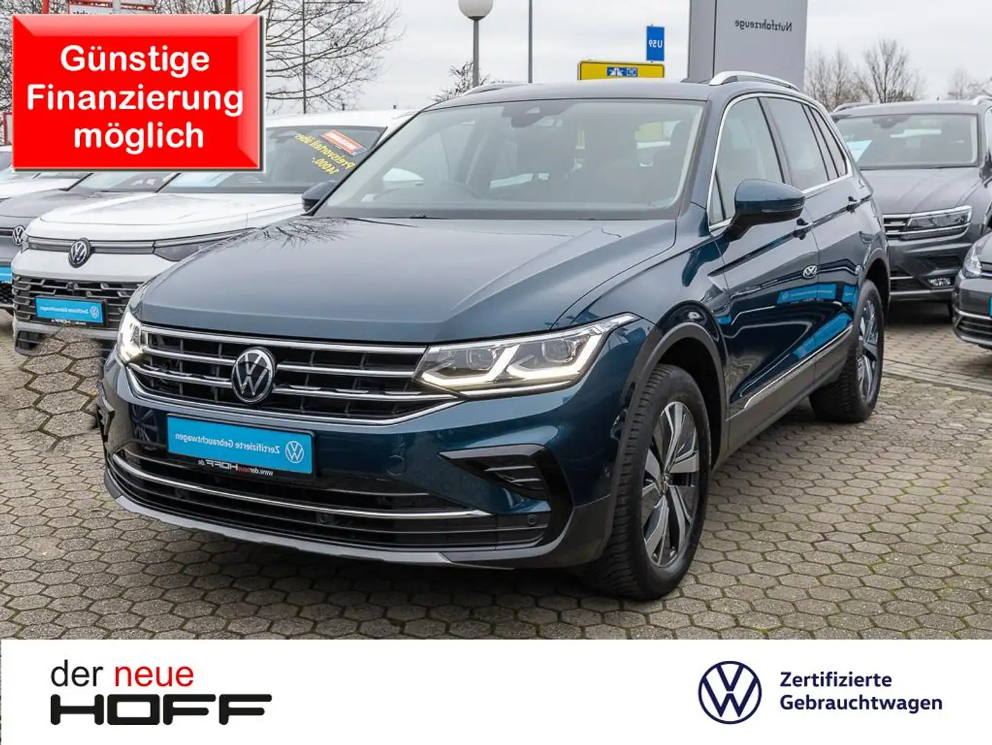 Volkswagen Tiguan 1.4 TSI eHybrid Elegance Leder Matrix Kamera Navi Blau - 1
