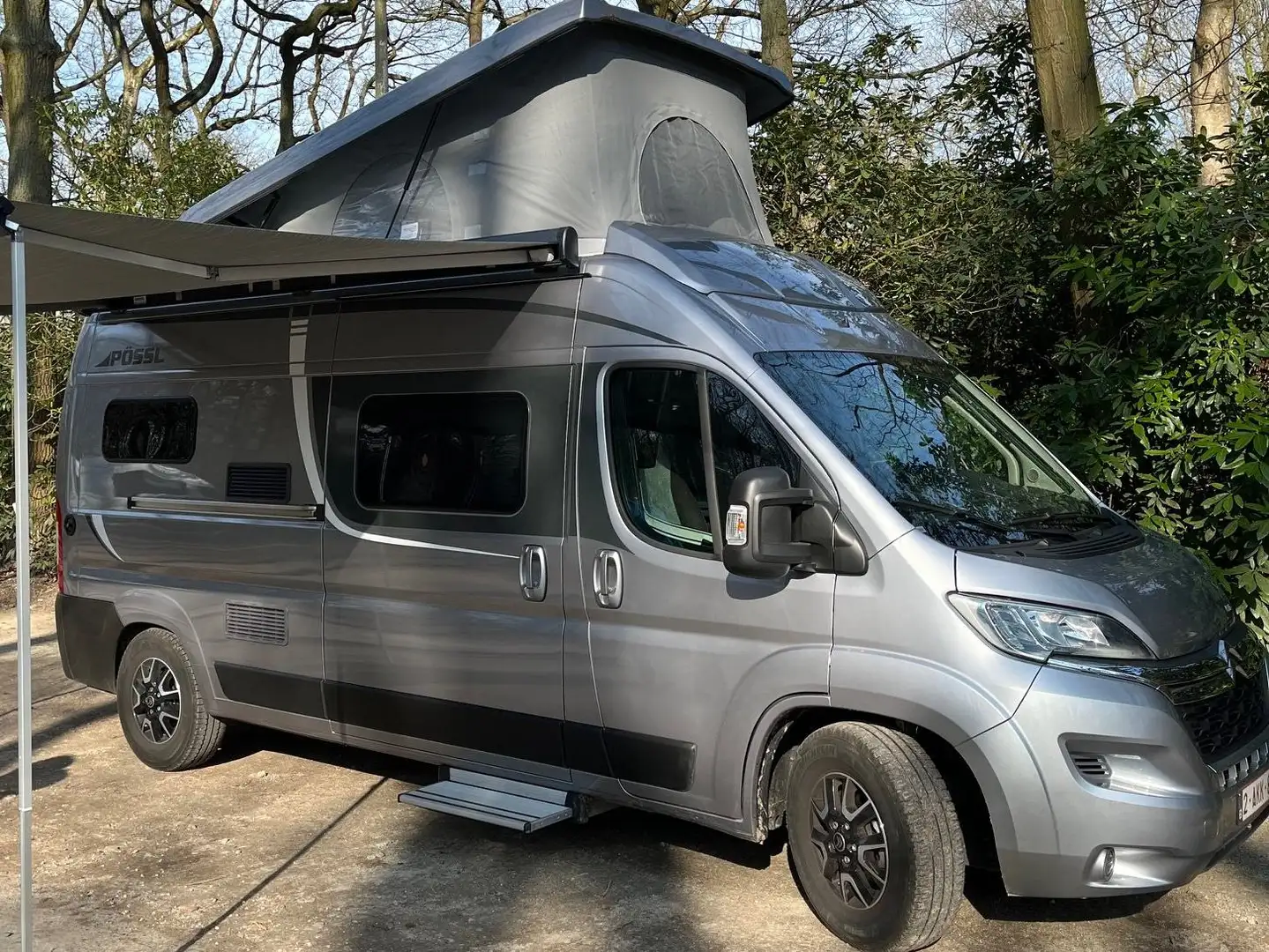 Caravans-Wohnm Pössl Citroen Jumper Zilver - 1