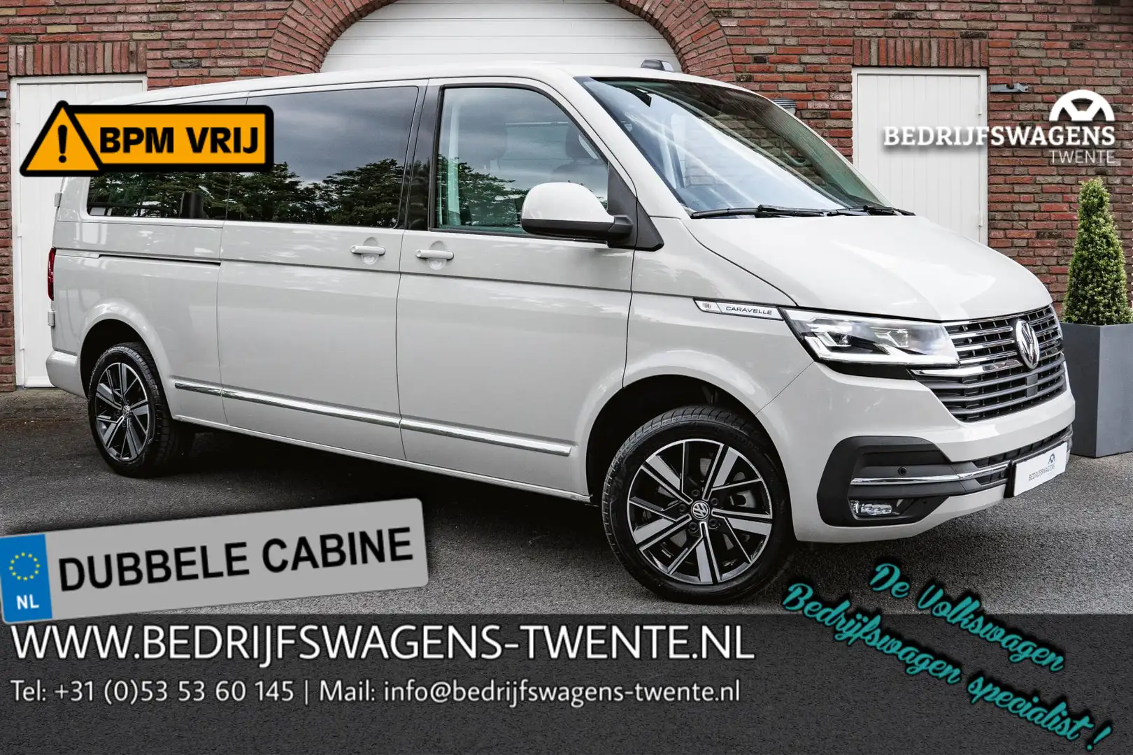 Volkswagen T6.1 Transporter Caravelle 2.0 TDI 204 PK DSG L2H1 DUB/CAB A-Deuren Gris - 1