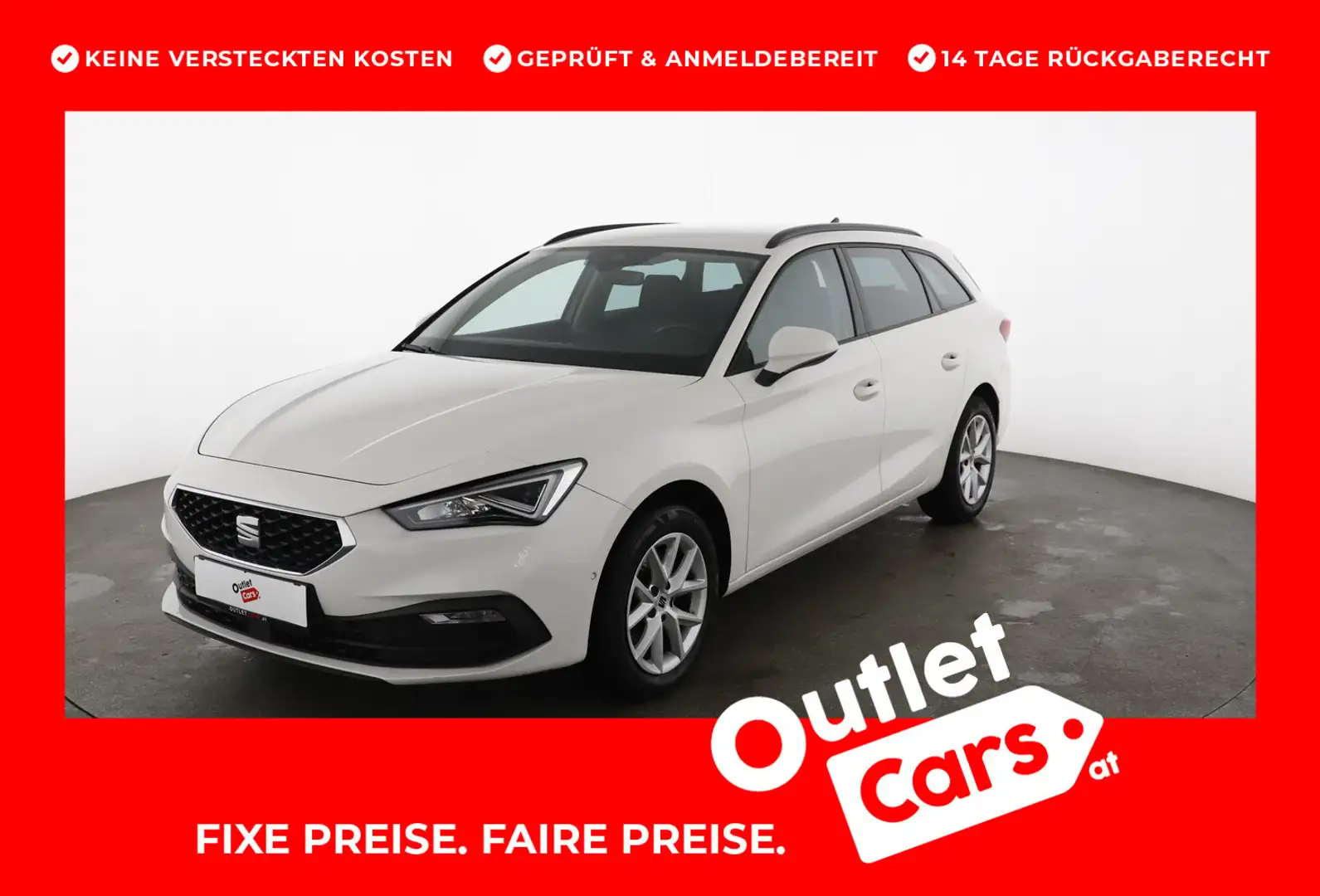SEAT Leon Style 2.0 TDI DSG Weiß - 1